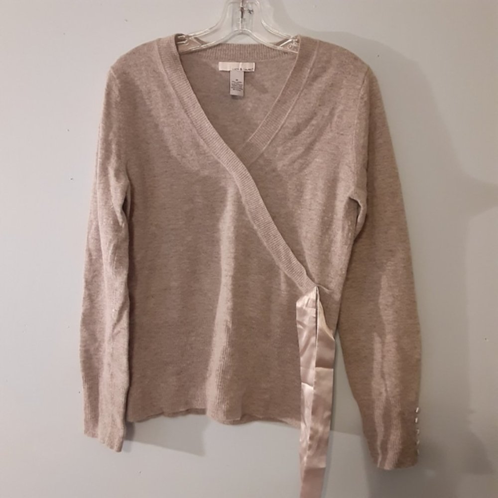 Lucy and Laurel Lamb's Wool Angora Rabbit Sweater Size Medium Women's